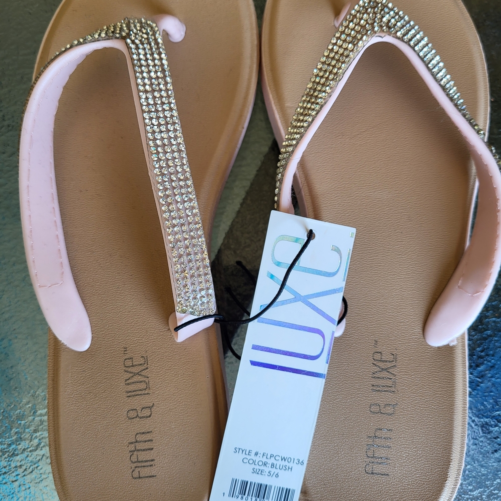 Pink Rhinestone Sandals